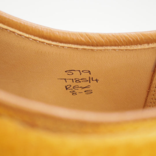未使用★トリッカーズ SIZE 8【現行定価13万円以上★コマンドソール仕様/REX】M7785/Uチップ/シボ革/ACORN/薄茶/メンズTricker's★p556