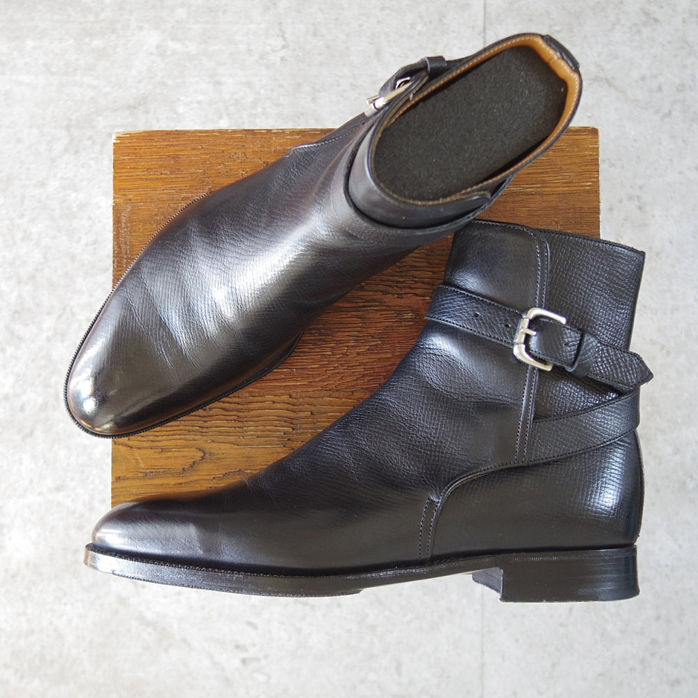 美品★エドワードグリーン 6.5E【定価￥273,900-★ユタカーフ仕様/ジョッパーブーツ/GRESHAM】82ラスト/UTAH/黒/メンズ/EDWARD GREEN★o426