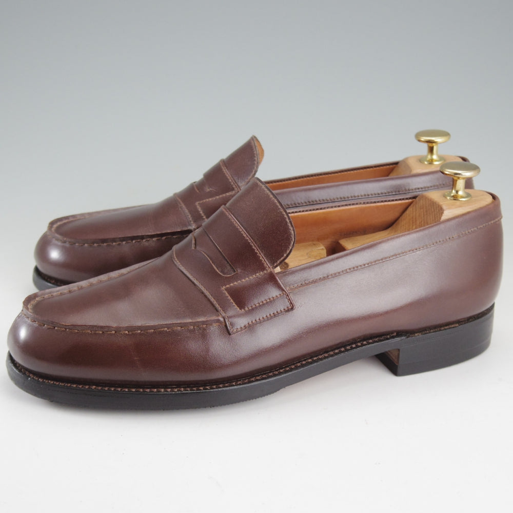 極上★J.M.ウエストン 7C【現行定価￥165,000-★180/コインローファー】41ラスト/ボックスカーフ/濃茶/Weston/ウェストン★p557