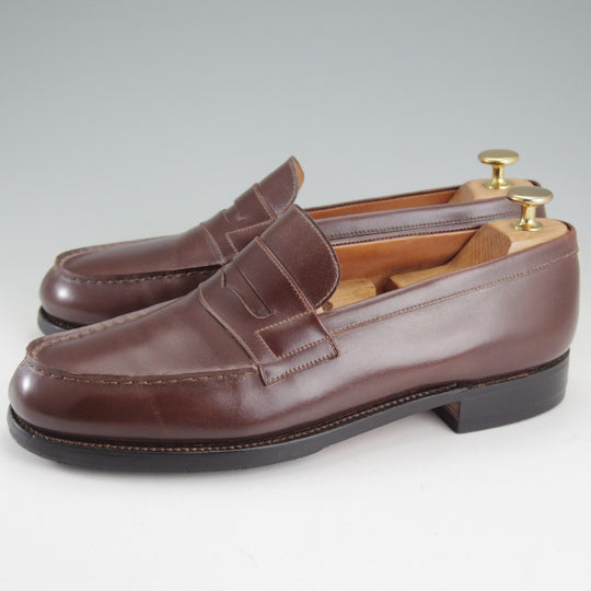 極上★J.M.ウエストン 7C【現行定価￥165,000-★180/コインローファー】41ラスト/ボックスカーフ/濃茶/Weston/ウェストン★p557