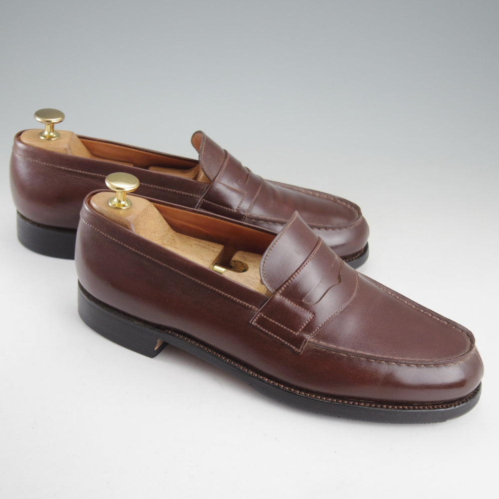 極上★J.M.ウエストン 7C【現行定価￥165,000-★180/コインローファー】41ラスト/ボックスカーフ/濃茶/Weston/ウェストン★p557