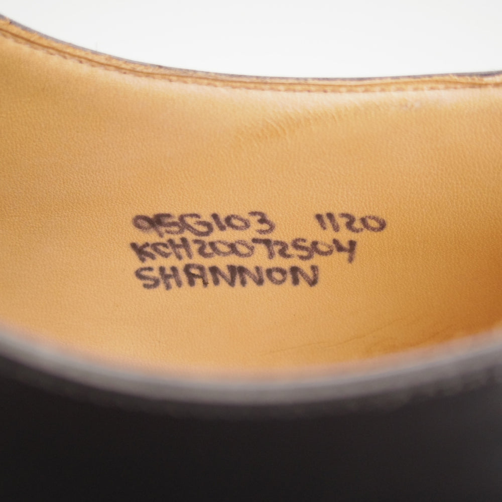未使用★チャーチ 95G/UK9.5【定価￥192,500-★SHANNON/シャノン】103ラスト/プレーントゥ/黒/メンズ/Church's★n889