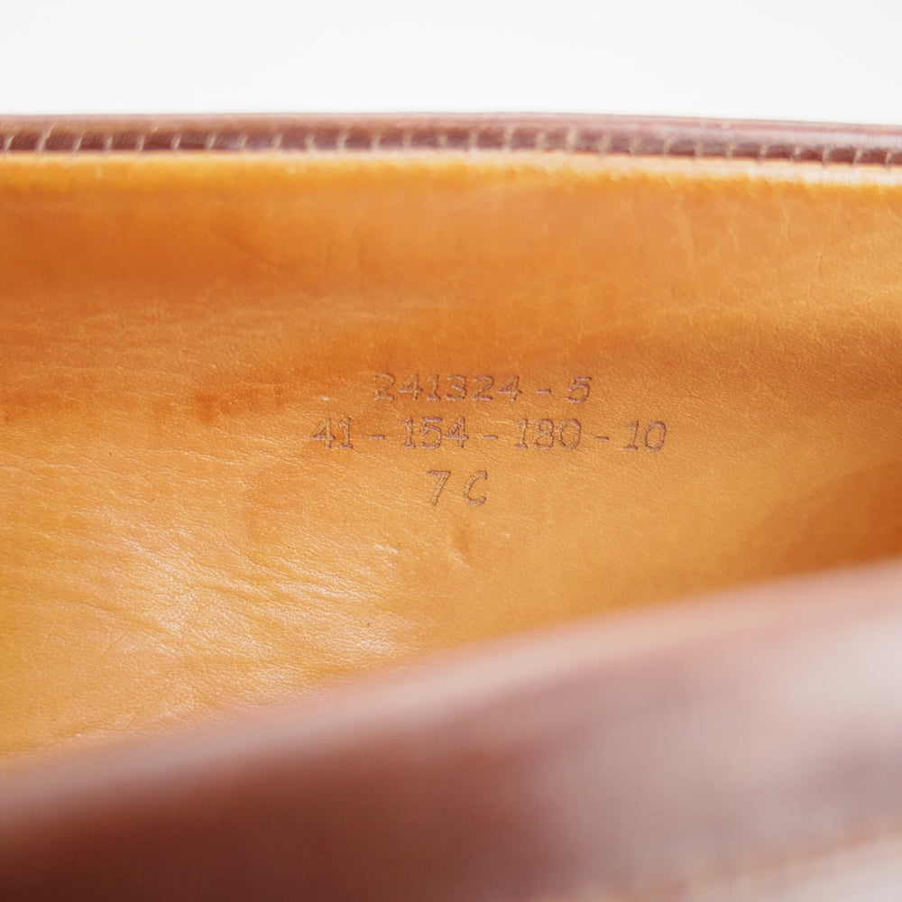 極上★J.M.ウエストン 7C【現行定価￥165,000-★180/コインローファー】41ラスト/ボックスカーフ/濃茶/Weston/ウェストン★p557