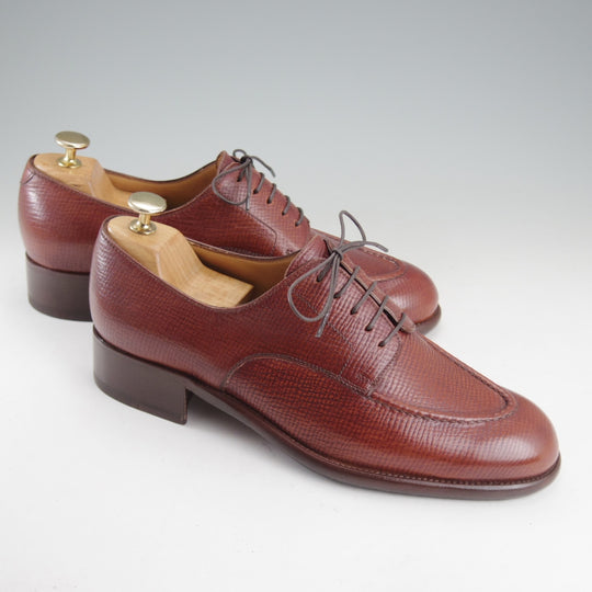 未使用★(伊製)Le Yucca's/レユッカス SIZE 41【貴重★(米)ホーウィン社のハッチグレイン/Uチップ】Y31619m/Karena Uラスト/赤茶★p558