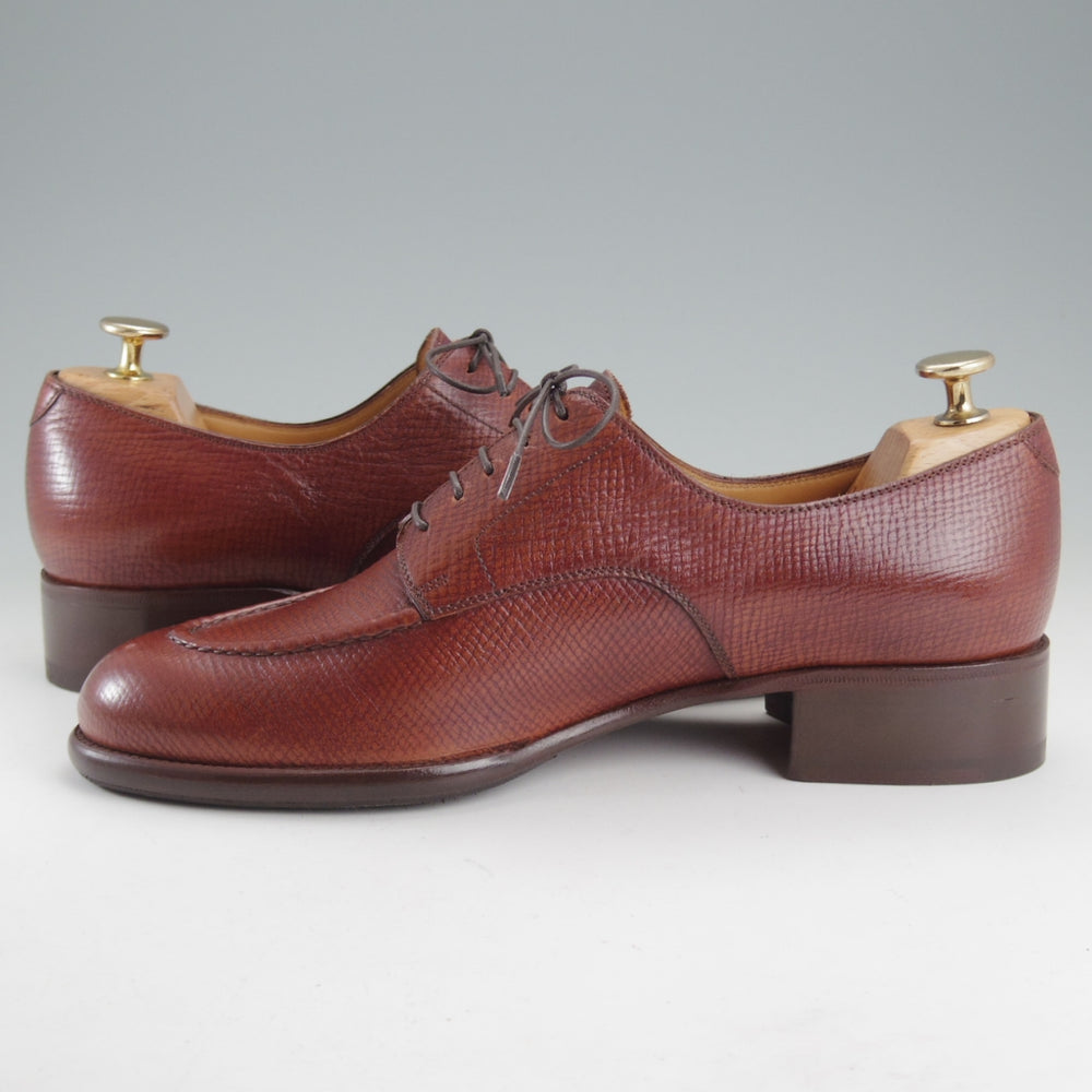 未使用★(伊製)Le Yucca's/レユッカス SIZE 41【貴重★(米)ホーウィン社のハッチグレイン/Uチップ】Y31619m/Karena Uラスト/赤茶★p558
