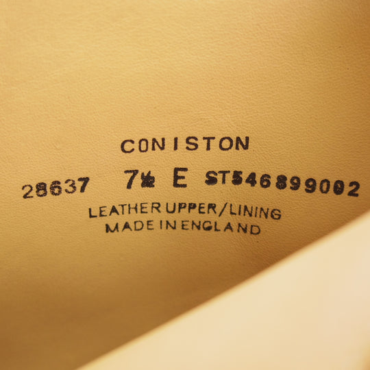 未使用★クロケット&ジョーンズ 7.5E【定価￥132,000-★ダイナイトソール/CONISTON/コニストン】325ラスト/濃茶/Crockett&Jones★n903